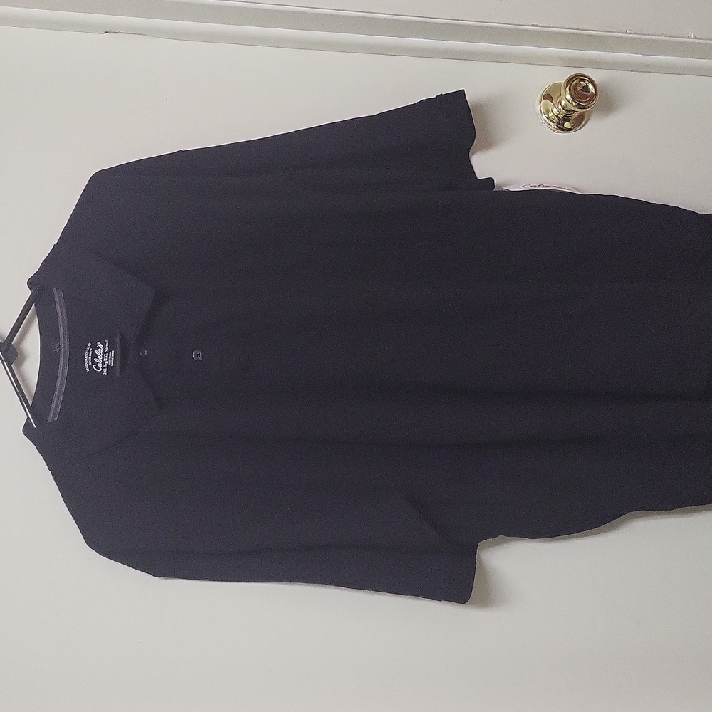 Cabela's Black Short Sleeve Polo Shirt